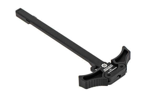 The Next Level Armament Sig MCX aftermarket charging handle features a black anodized finish